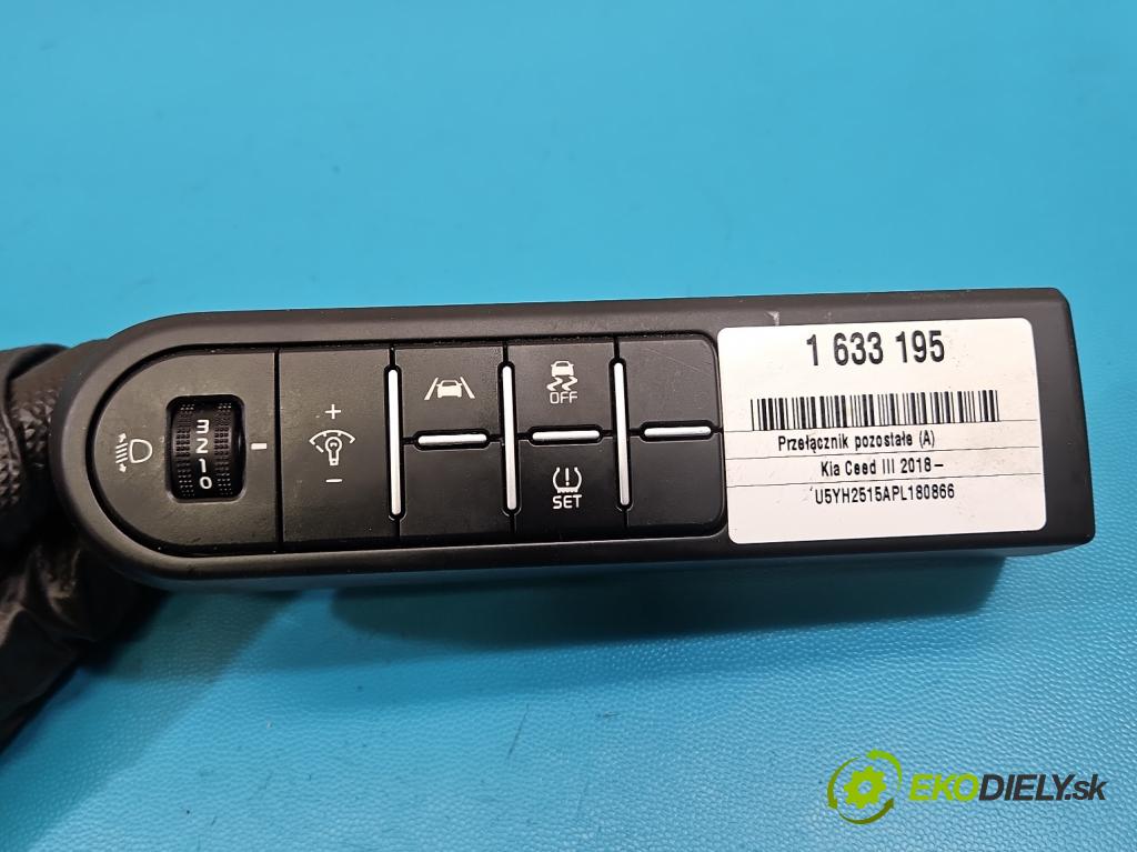 Kia Ceed III 2018- 1.5 160 HP manual 117.5 kW 1482 cm3 5- prepínač ostatné 93700-J7431WK
