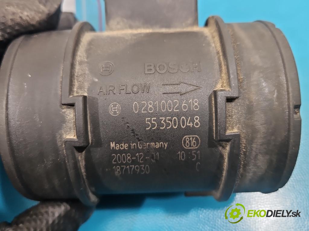 Opel Corsa D 2006-2014 1.3 cdti 75 hp manual 55 kW 1248 cm3 3- váha vzduchu 0281002618 (Snímač hmotnosti vzduchu)