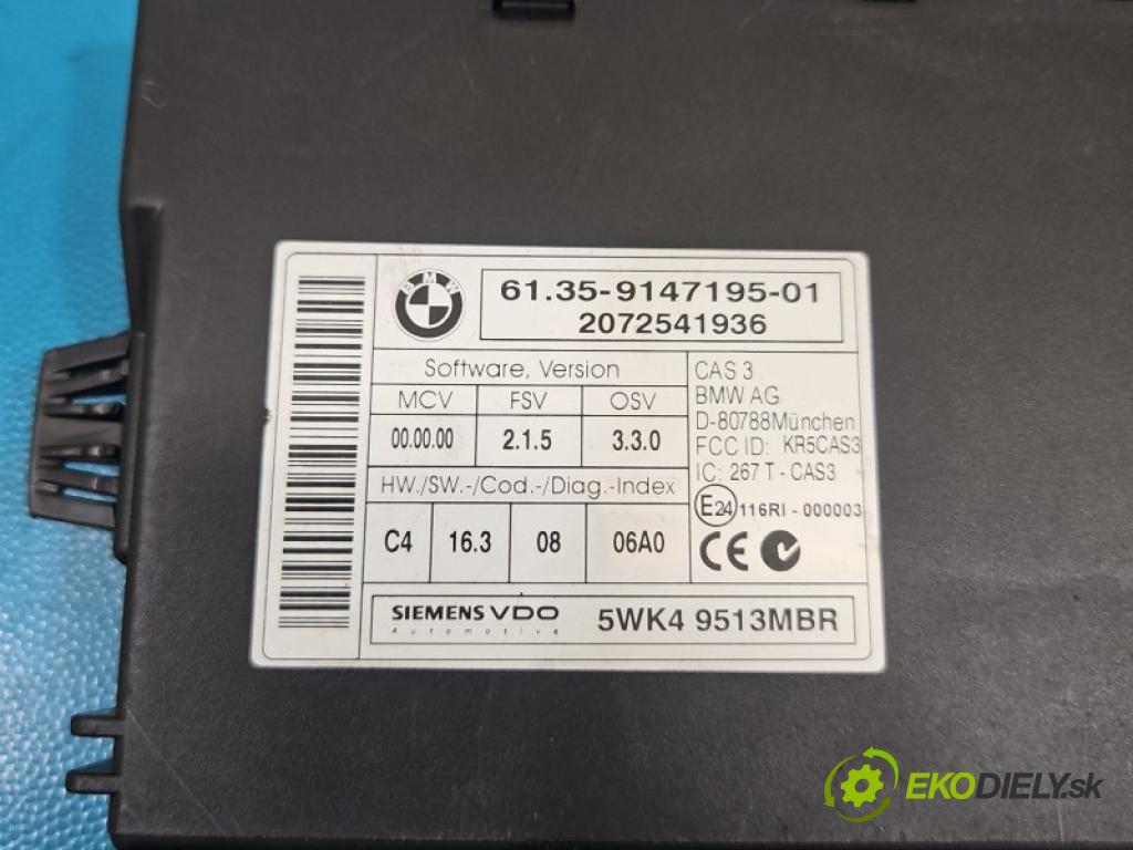 Bmw 5 E60 2003-2010 2.0d 177 HP manual 130 kW 1995 cm3 4- riadiaca jednotka motora 0281014238