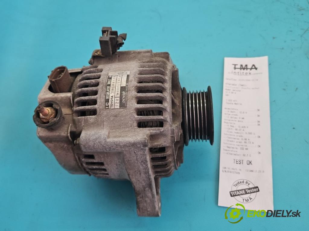 Toyota Matrix 1.8 vvti 125 hp manual 92 kW 1794 cm3 5- Alternator 27060-0D110 (Alternátor)