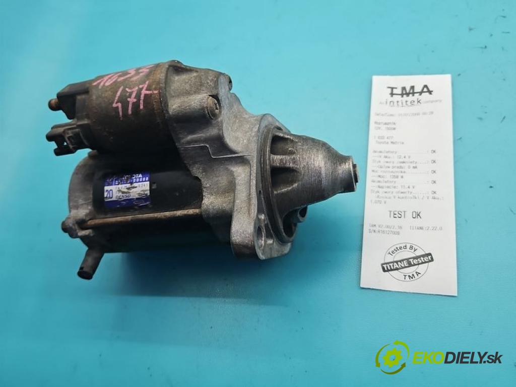 Toyota Matrix 1.8 vvti 125 hp manual 92 kW 1794 cm3 5- startér:  (Startér)