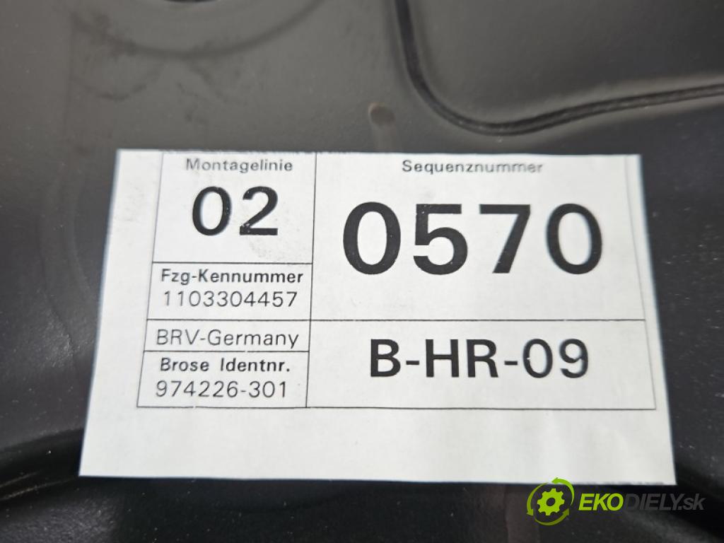 Vw Passat B7 2010-2014 2.0 tdi 140 HP automatic 103 kW 1968 cm3 5- mechanizmus okna zadné pravý 3C0959794