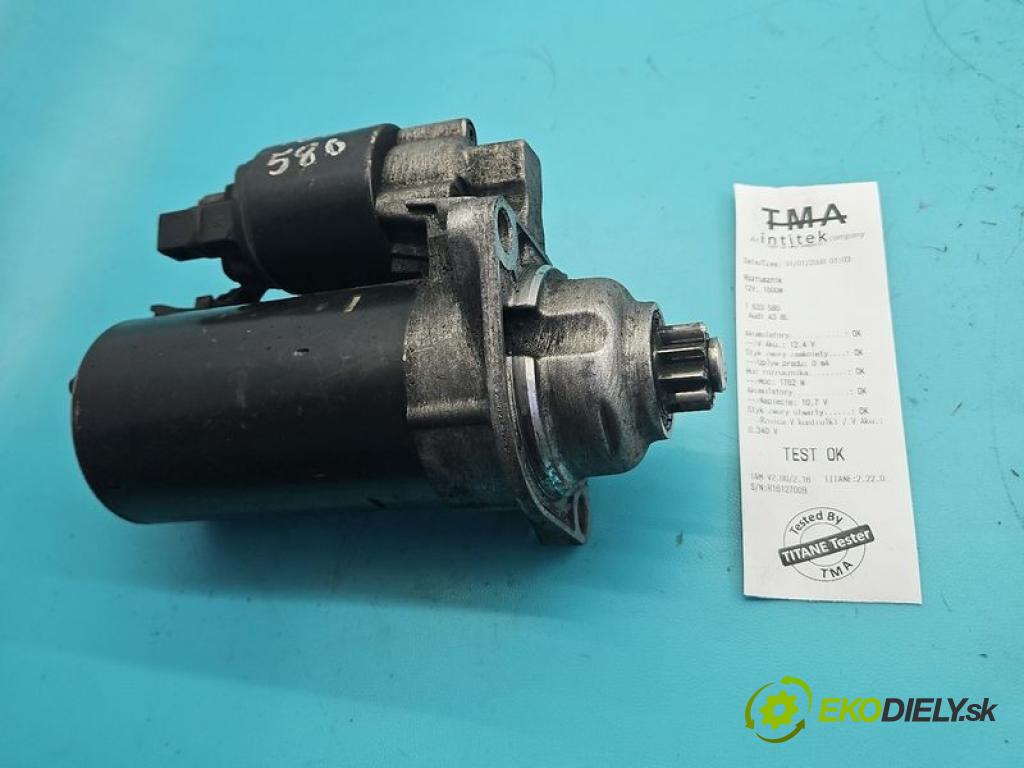 Audi A3 8L 1996-2003 1.9 tdi 90 hp manual 66 kW 1896 cm3 3- startér:  (Startér)
