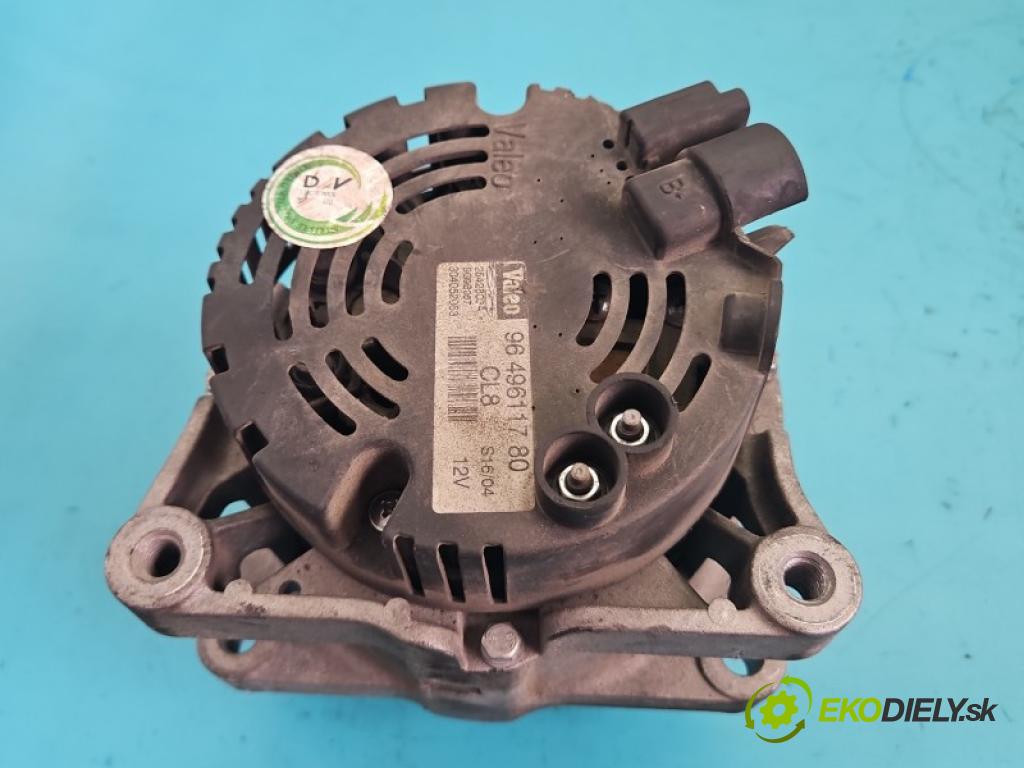 Peugeot 207 1.4 8V 73 hp manual 54 kW 1360 cm3 5- Alternator 9649611780 (Alternátor)