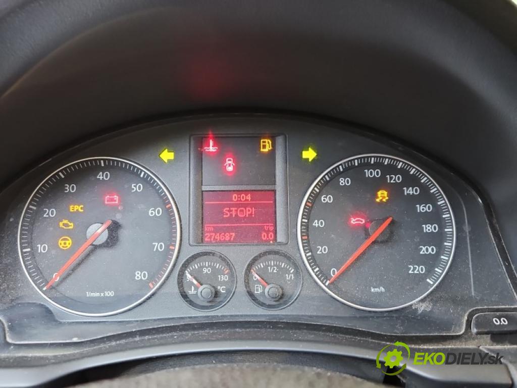 Vw Golf V 2003-2009 1.4 16V BCA 75 hp manual 55 kW 1390 cm3 3- Přístrojová deska 1K0920862 (Přístrojová deska)