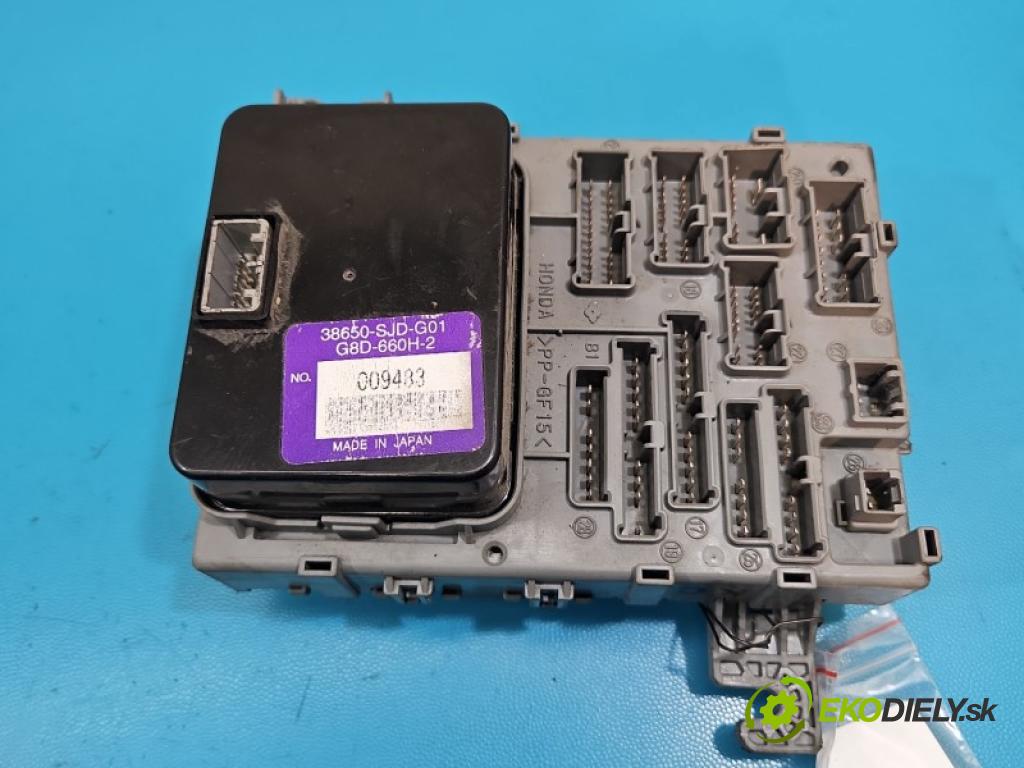 Honda Fr-v 1.7 16V 125 hp manual 92 kW 1668 cm3 5- skříňka pojistková 38650-SJD-G01 (Pojistková skříňka)