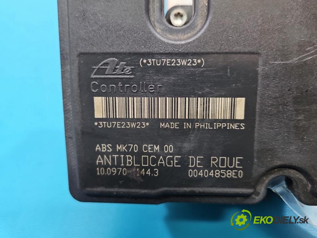 Peugeot 207 1.4 8V 73 HP manual 54 kW 1360 cm3 5- čerpadlo abs 100970-11443 (Pumpa ABS)