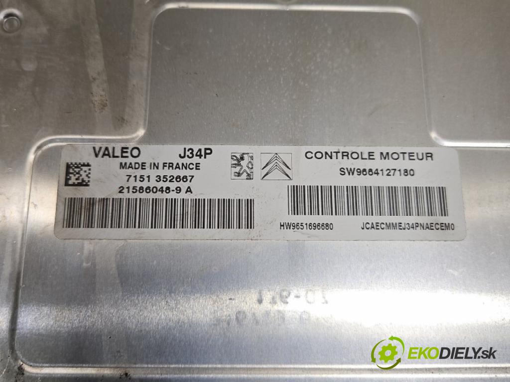 Peugeot 207 1.4 8V 73 HP manual 54 kW 1360 cm3 5- riadiaca jednotka motora 9664127180