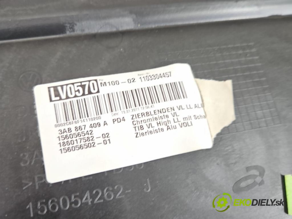 Vw Passat B7 2010-2014 2.0 tdi 140 HP automatic 103 kW 1968 cm3 5- Čalounictví: dvere predné ľavé 3AB86701