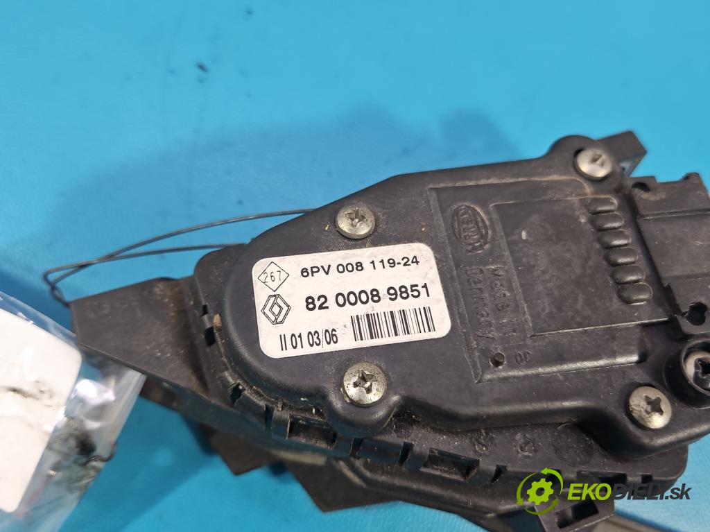 Renault Kangoo I 1998-2008 1.5 dci 65 HP manual 48 kW 1461 cm3 5- pedal plyn potenciometr: 8200089851