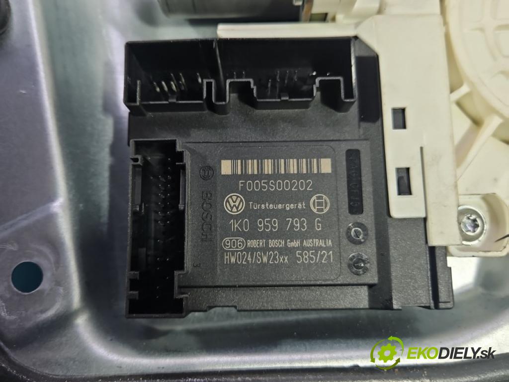 Vw Golf V 2003-2009 1.4 16V BCA 75 HP manual 55 kW 1390 cm3 3- mechanizmus okna predné ľavý 1K0959793G