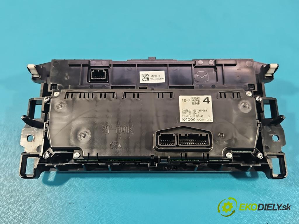 Mazda 6 III GJ 2012-2024 2.0 16V 145 HP manual 107 kW 1998 cm3 5- panel kúrenia VPEALH-18C612-AD