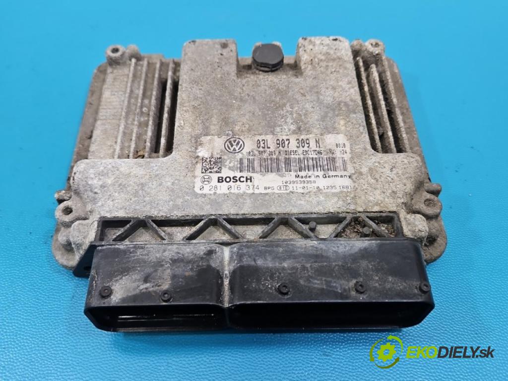 Vw Passat B7 2010-2014 2.0 tdi 140 HP automatic 103 kW 1968 cm3 5- riadiaca jednotka motora 03L907309N