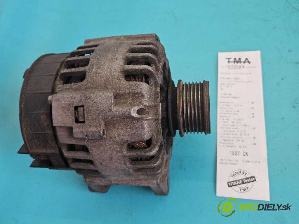 Renault Kangoo I 1998-2008 1.5 dci 65 hp manual 48 kW 1461 cm3 5- Alternator 8200537415 (Alternátor)