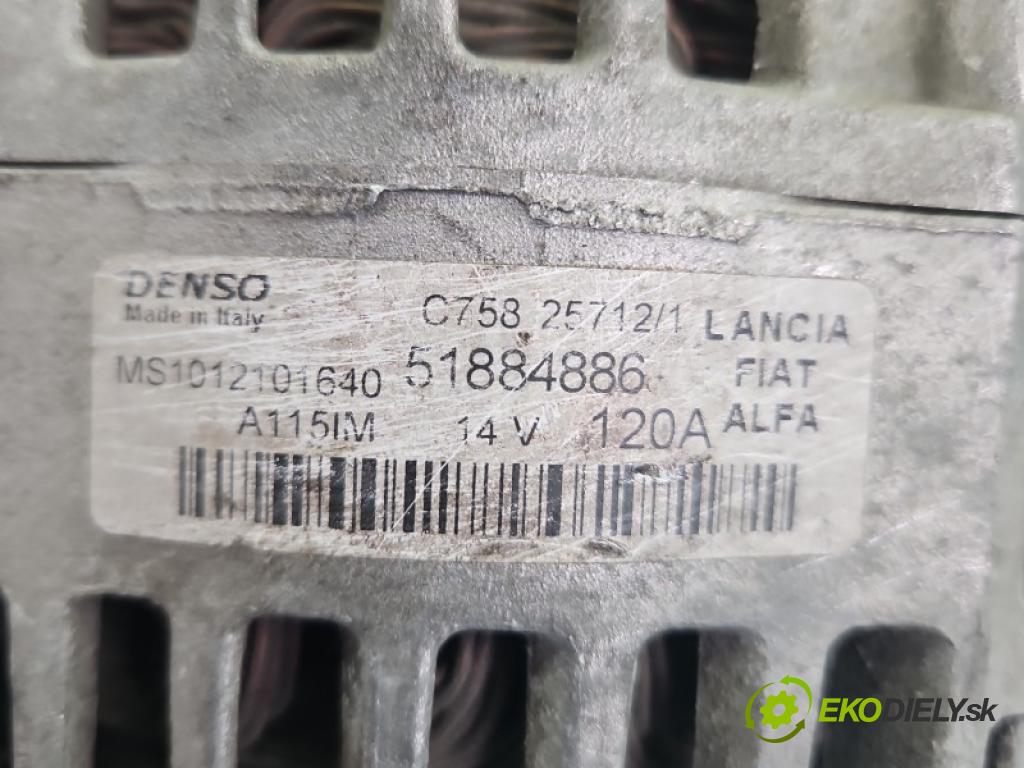 Alfa romeo Giulietta 2.0 jtd 140 hp manual 103 kW 1956 cm3 5- Alternator 51884886 (Alternátor)