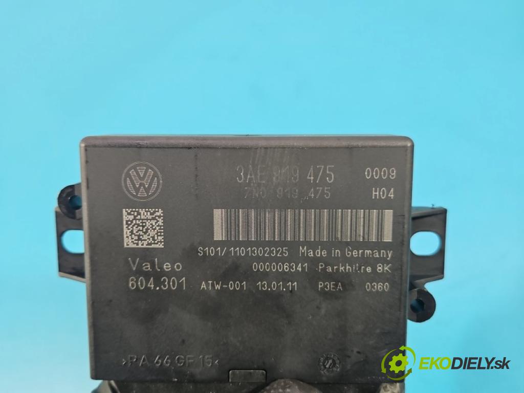 Vw Passat B7 2010-2014 2.0 tdi 140 hp automatic 103 kW 1968 cm3 5- řídící jednotka parkování 3AE919475