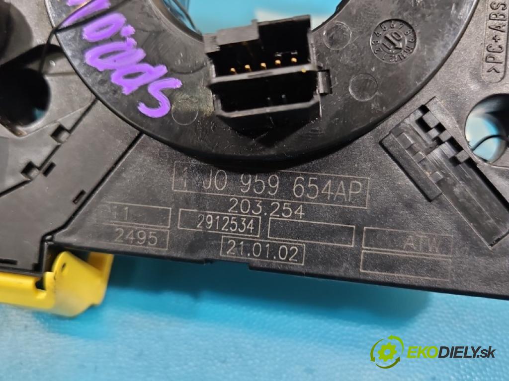 Vw Golf IV 1997-2003 1.6 16V 105 HP manual 77 kW 1598 cm3 5- Páska: airbag 1J0959654AP (Airbag)