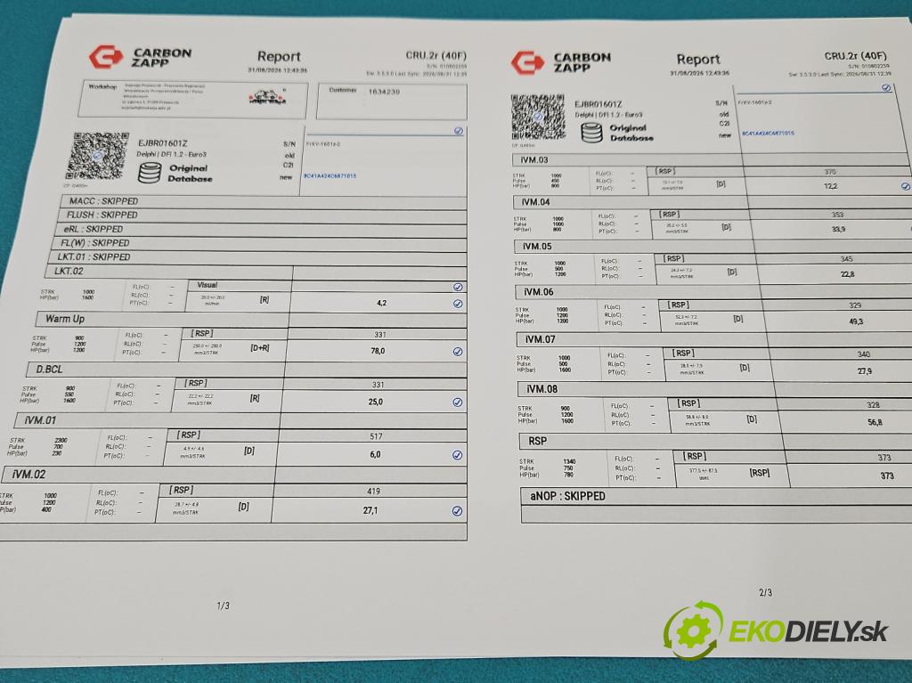 Ford Focus Mk1 1998-2004 1.8 tdci 116 HP manual 85 kW 1753 cm3 5- vstrek diesel: EJBR01601Z