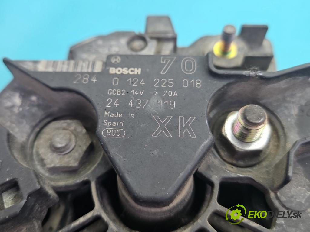 Opel Corsa C 2000-2006 1.2 16V 75 hp manual 55 kW 1199 cm3 5- Alternator 24437119 (Alternátor)