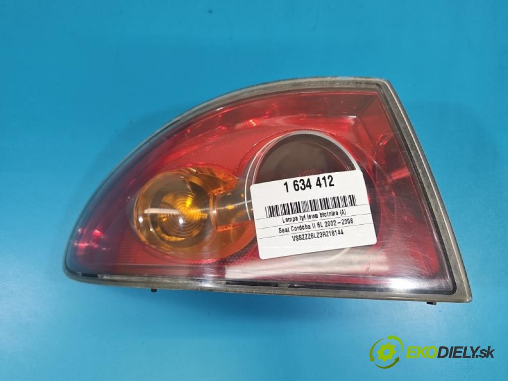 Seat Cordoba II 6L 2002-2008 1.4 16V 75 hp manual 55 kW 1390 cm3 4- světlo zadní levé blatník: 6L5945111