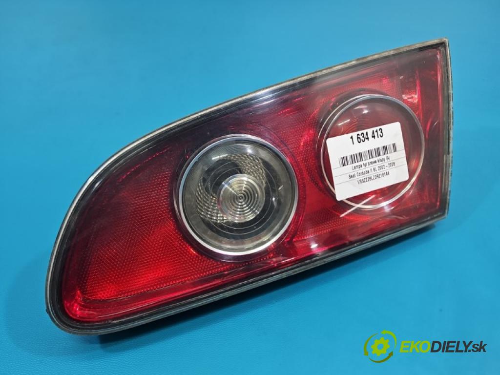 Seat Cordoba II 6L 2002-2008 1.4 16V 75 HP manual 55 kW 1390 cm3 4- svetlo / reflektor zadné pravé kufrové dvere 6L5945094
