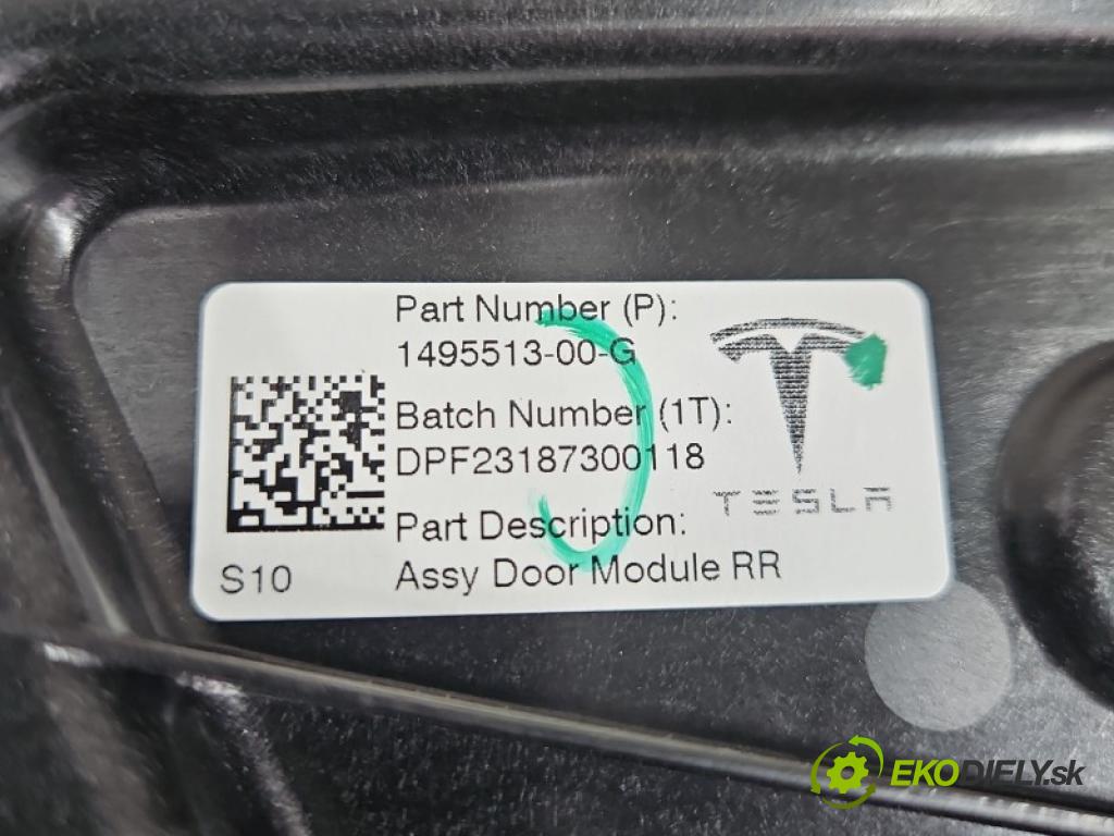 Tesla Model Y 0.0 automatic 378 kW  5- mechanismus stahování zadní pravý 1495513-00-G