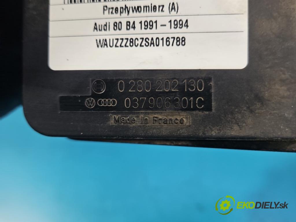 Audi 80 B4 1991-1994 2.0 8V 116 hp manual 85 kW 1984 cm3 4- váha vzduchu 0280202130 (Snímač hmotnosti vzduchu)