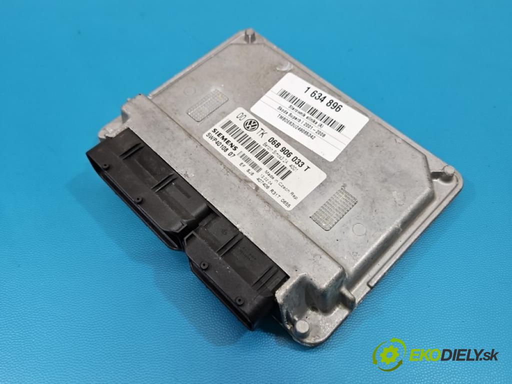 Skoda Superb I 2001-2008 2.0 8V 116 HP manual 85 kW 1984 cm3 4- riadiaca jednotka motora 06B906033T