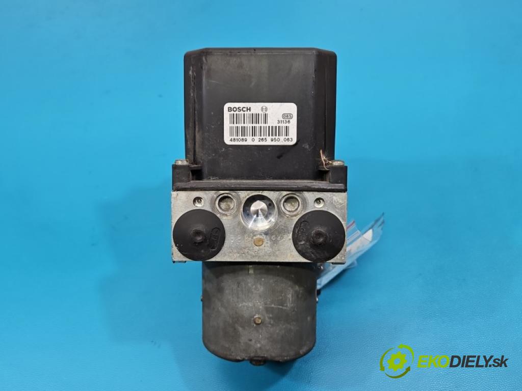 Skoda Superb I 2001-2008 2.0 8V 116 HP manual 85 kW 1984 cm3 4- čerpadlo abs 0265950063 (Pumpa ABS)