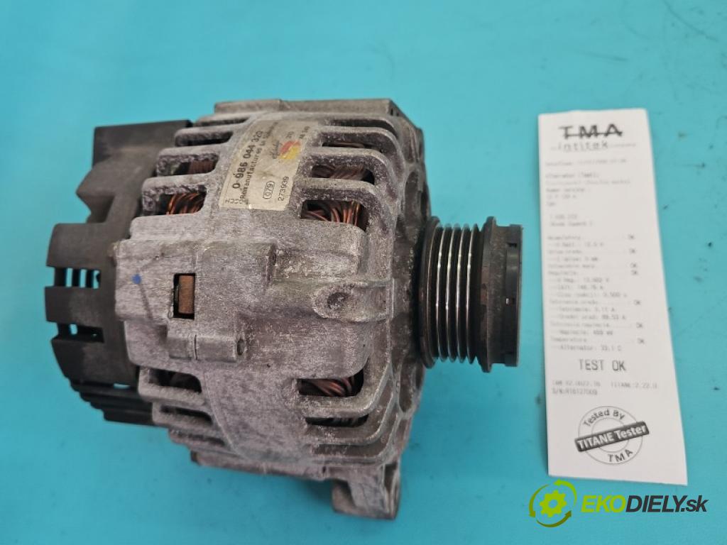 Skoda Superb I 2001-2008 2.0 8V 116 hp manual 85 kW 1984 cm3 4- Alternator 0986044320 (Alternátor)