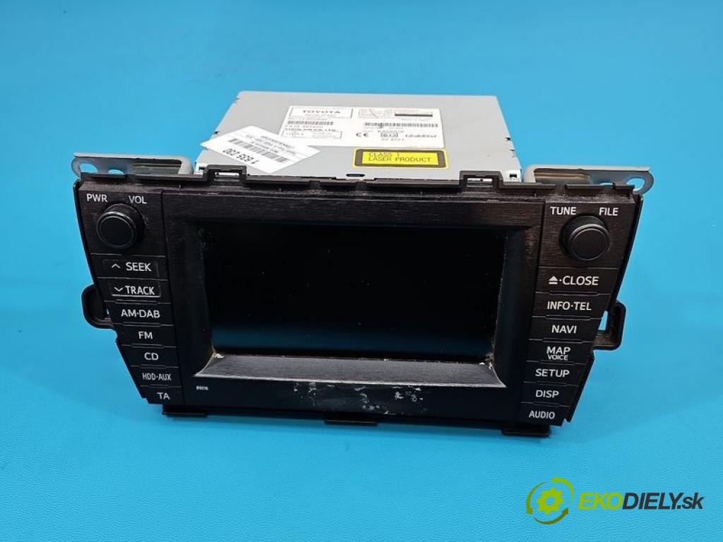 Toyota Prius III XW30 2009-2015 1.8 16V 99 hp automatic 73 kW 1798 cm3 5- Radio továrna: 86120-47400