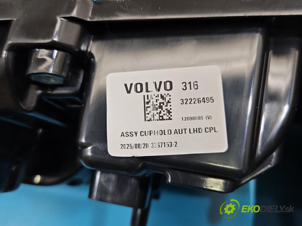 Volvo XC40 2017- 2.0 T B3 163 HP automatic 120 kW 1969 cm3 5- Rukojeť: na nápoje: 31469006 (Držiak (úchyt) na nápoje)
