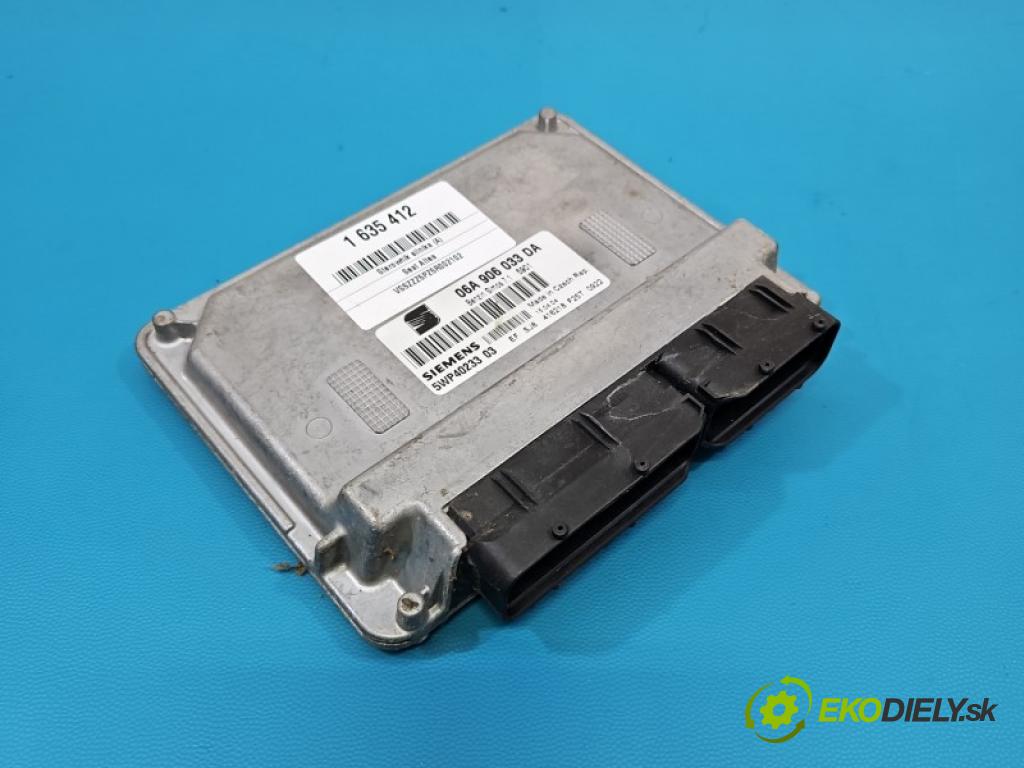 Seat Altea 1.6 8V 102 HP manual 75 kW 1595 cm3 5- riadiaca jednotka motora 06A906033DA