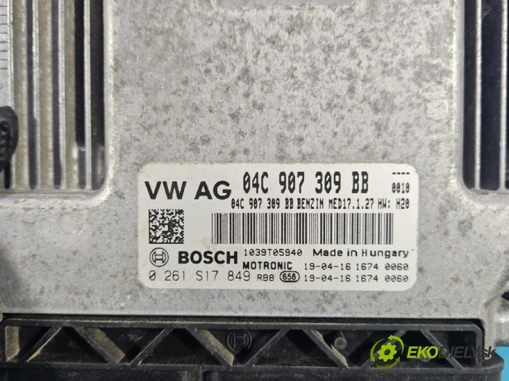 Skoda Fabia III 2014-2021 1.0 TSI 95 HP manual 70 kW 999 cm3 5- riadiaca jednotka motora 04C907309BB