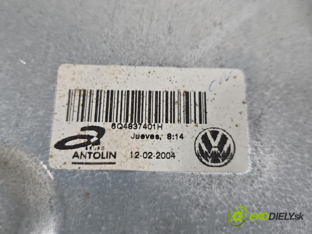 Vw Polo IV 9N 2001-2009 1.9 tdi 101 hp manual 74 kW 1896 cm3 5- mechanismus stahování přední levý 6Q2959802A