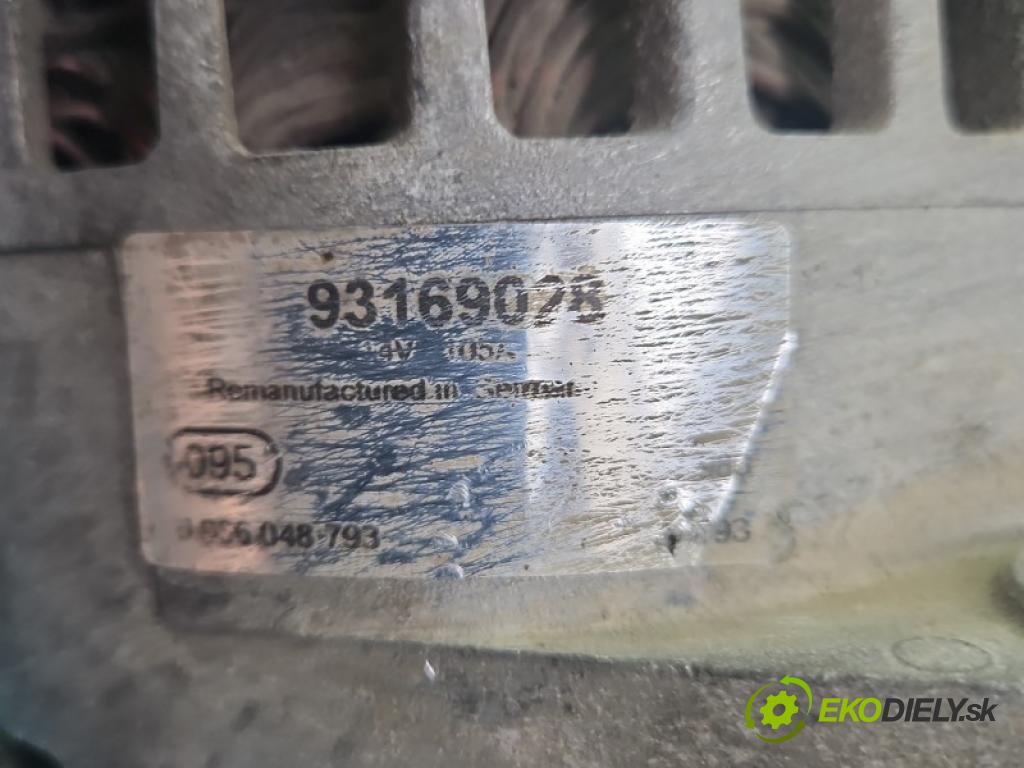 Opel Astra III 2004-2014 1.9 cdti 101 hp manual 74 kW 1910 cm3 5- Alternator 93169028 (Alternátor)