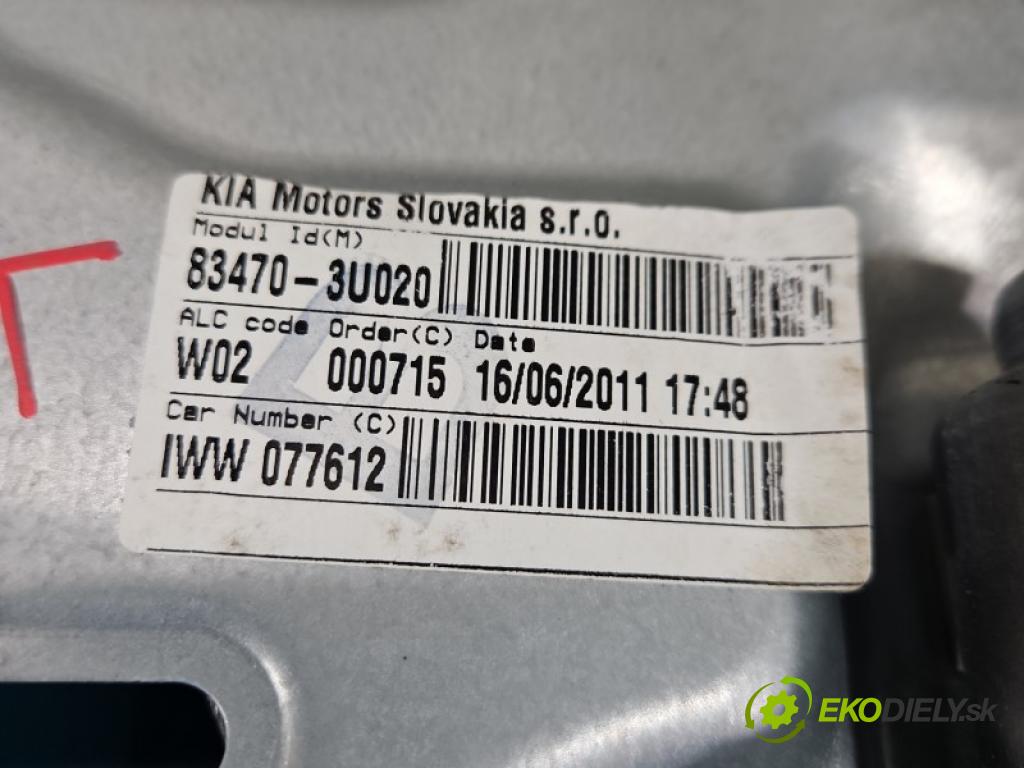 Kia Sportage III 2010-2015 2.0 16V G4KD: 163 hp automatic 120 kW 1998 cm3 5- mechanismus stahování zadní levý 83470-3U020