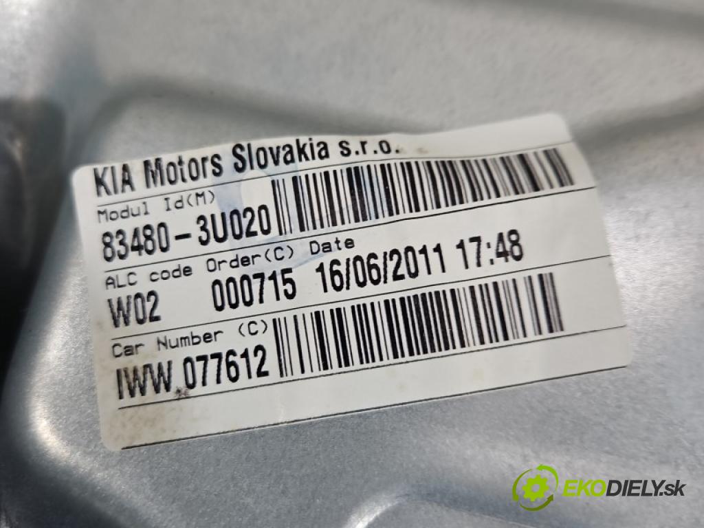Kia Sportage III 2010-2015 2.0 16V G4KD: 163 hp automatic 120 kW 1998 cm3 5- mechanismus stahování zadní pravý