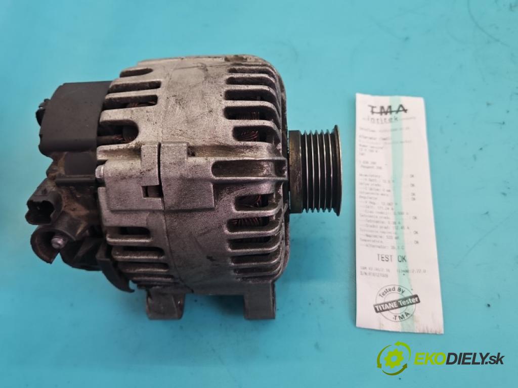 Peugeot 206 1.4 hdi 68 hp manual 50 kW 1398 cm3 5- Alternator 9646476280 (Alternátor)