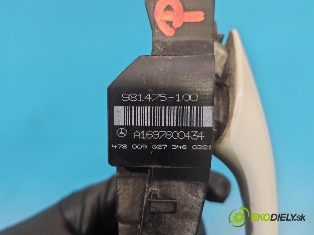 Mercedes B W245 2005-2011 2.0 8V 116 hp automatic 85 kW 2034 cm3 5- klika zadní pravé A1697600434 (Klika dveří ostatní)