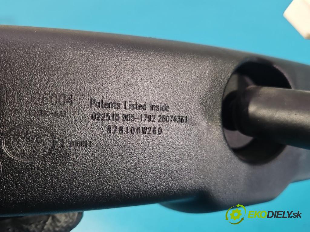 Toyota Prius III XW30 2009-2015 1.8 16V 99 hp automatic 73 kW 1798 cm3 5- zpětné zrcátko vnitřní 878100W260 (Vnitřní zpětné zrcátko)