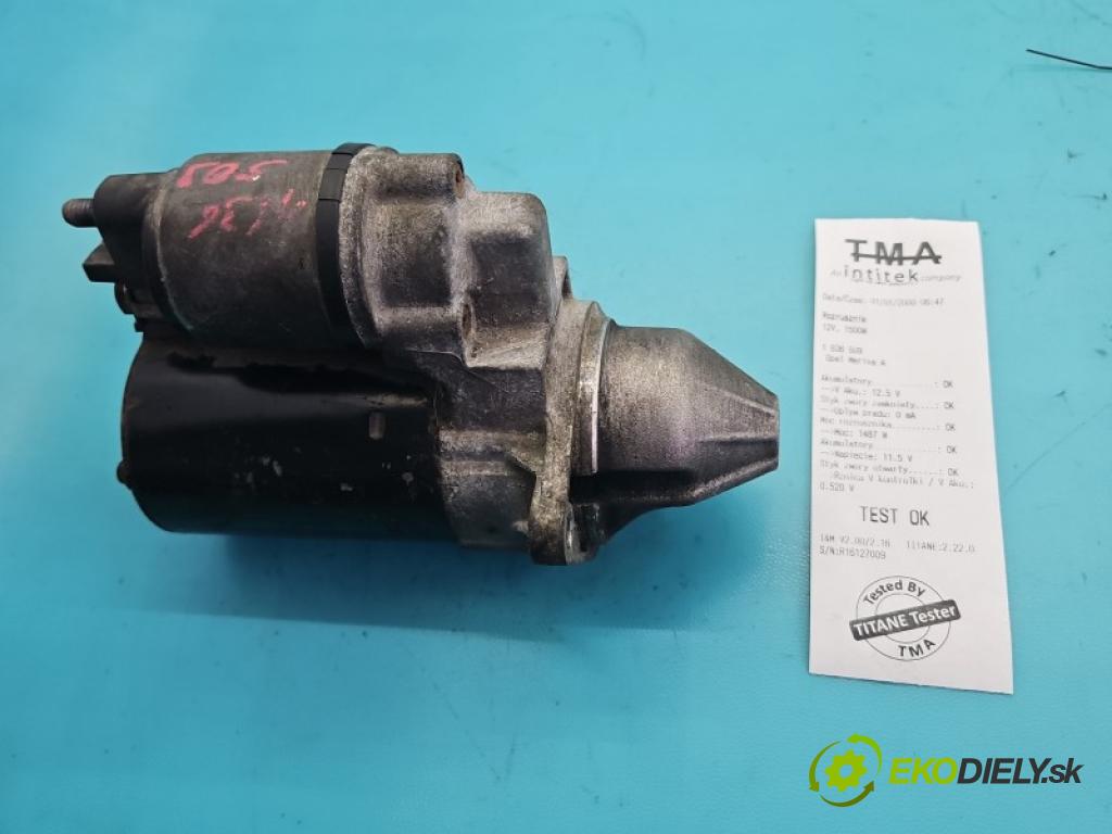 Opel Meriva A 2002-2010 1.4 16V 90 HP manual 66 kW 1364 cm3 5- štartér 0001107408 (Štartér)