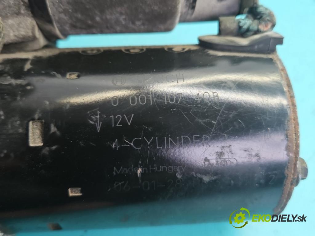 Opel Meriva A 2002-2010 1.4 16V 90 hp manual 66 kW 1364 cm3 5- startér: 0001107408 (Startér)
