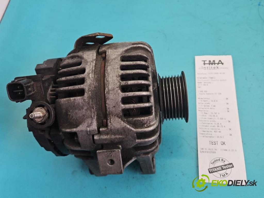 Toyota Avensis II T25 2003-2008 2.0 vvti 147 hp manual 108 kW 1998 cm3 4- Alternator 27060-0H070 (Alternátor)