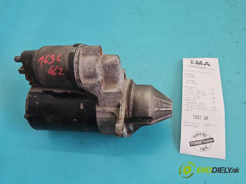Opel Corsa D 2006-2014 1.2 16V 80 HP manual 59 kW 1229 cm3 3- štartér 0001107408 (Štartér)