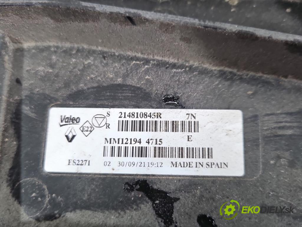 Renault Clio V 2019- 1.6 16v 91KM automatic 67 kW 1598 cm3 5- ventilátor chladič 214810845R
