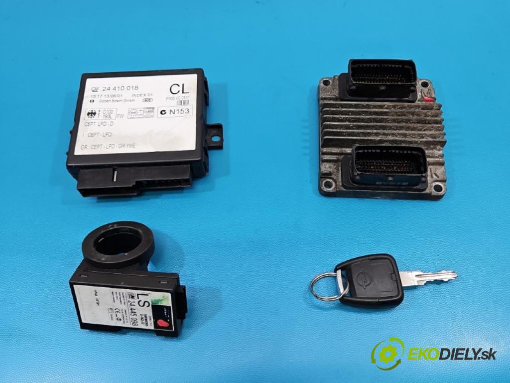 Opel Zafira A 1999-2005 1.6 16V 101 HP manual 74 kW 1598 cm3 5- riadiaca jednotka motora 09364499