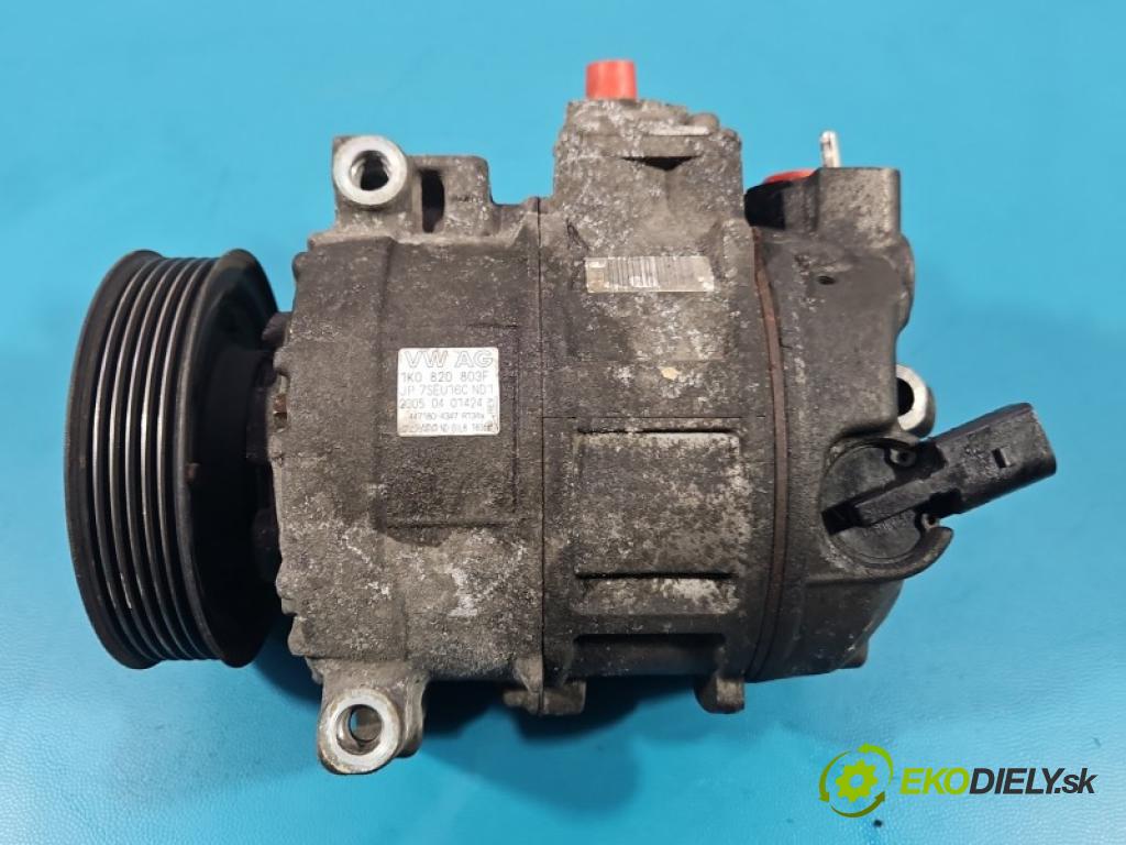 Vw Golf V 2003-2009 1.4 16V 75 hp manual 55 kW 1390 cm3 3- Kompresor: klíma 1K0820803F (Kompresor klimatizace)