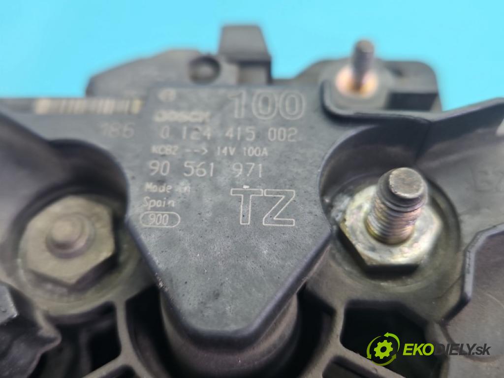 Opel Zafira A 1999-2005 1.6 16V 101 hp manual 74 kW 1598 cm3 5- Alternator 90561971 (Alternátor)