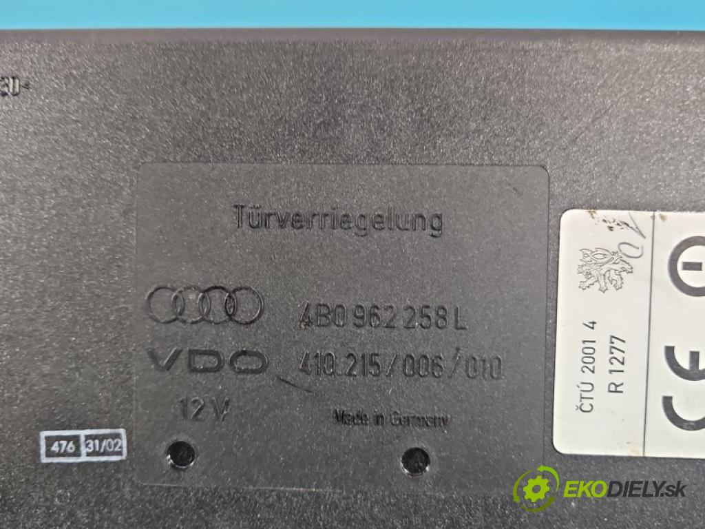 Audi A6 C5 1997-2004 1.9 tdi 131 hp manual 96 kW 1896 cm3 5- řídící jednotka komfortu 4B0962258L